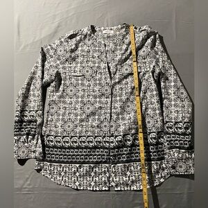 Calvin Klein Black and White Geometric Shirt